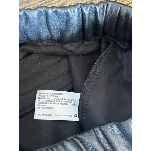 A New Day Faux Black Leather Pants Womens Size XS NWOT - Picture 5 of 6